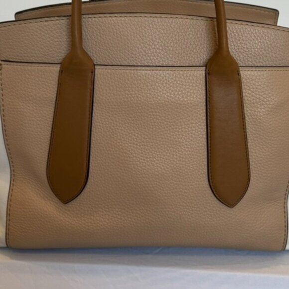 Coach Two-Toned Leather Satchel with Detachable Strap - Picture 2 of 16